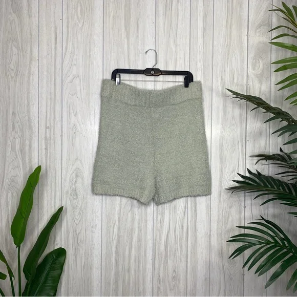 NEW Skims Cozy Knit Shorts in Aquamarine size 2X/3X Plus Size NWT